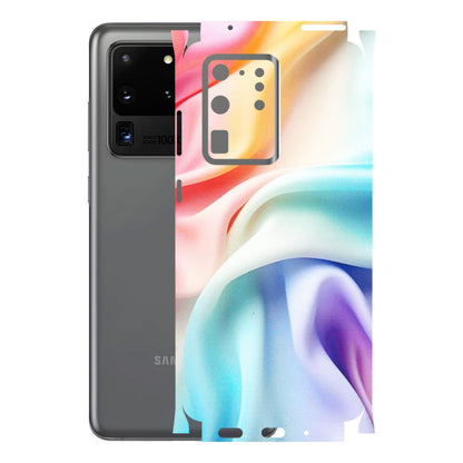 Samsung A/S Series Phone Skins (All Models) - Colourful Silk Cloth - Matte Finish (M-165) Samsung Galaxy S20 Ultra