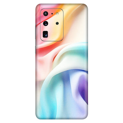 Samsung A/S Series Phone Skins (All Models) - Colourful Silk Cloth - Matte Finish (M-165) Samsung Galaxy S20 Ultra