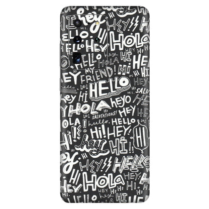 Samsung A/S Series Phone Skins (All Models) - Hi Hello Doodles - Matte Finish (M-25) Samsung Galaxy S20 Ultra