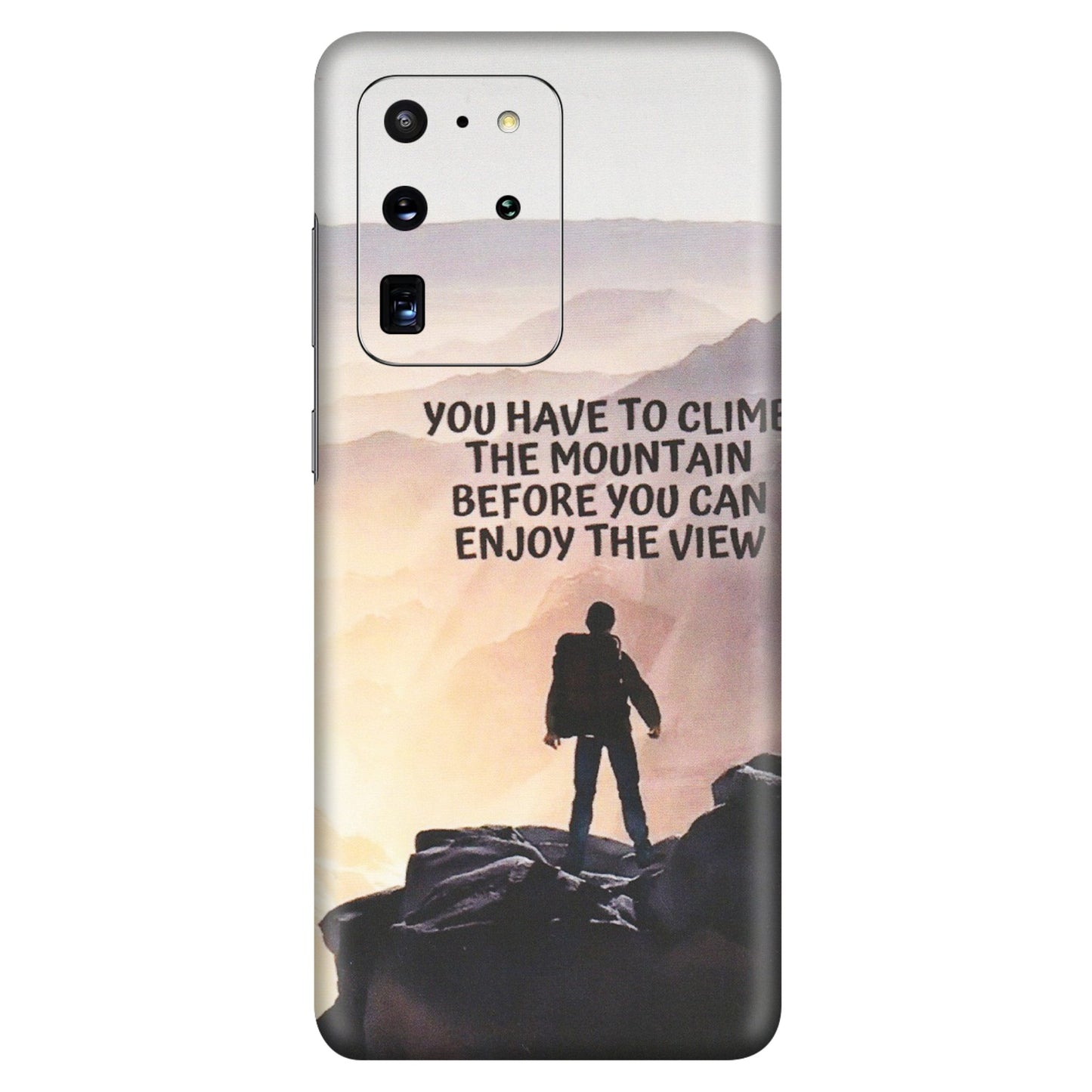 Samsung A/S Series Phone Skins (All Models) - Motivational Hiking Mountain - Matte Finish (M-28) Samsung Galaxy S20 Ultra