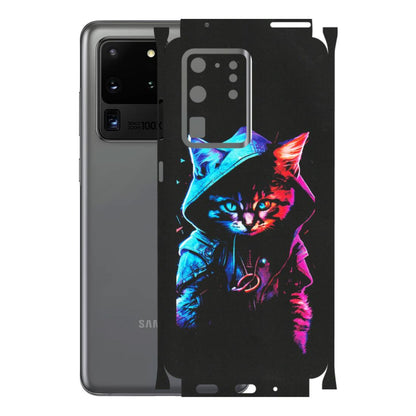 Samsung A/S Series Phone Skins (All Models) - Cyberpunk Cat - Matte Finish (M-45) Samsung Galaxy S20 Ultra