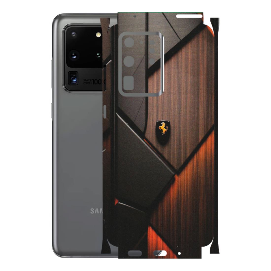 Samsung A/S Series Phone Skins (All Models) - Lambo Beauty Wood Pattern Sober - Matte Finish (M-51) Samsung Galaxy S20 Ultra