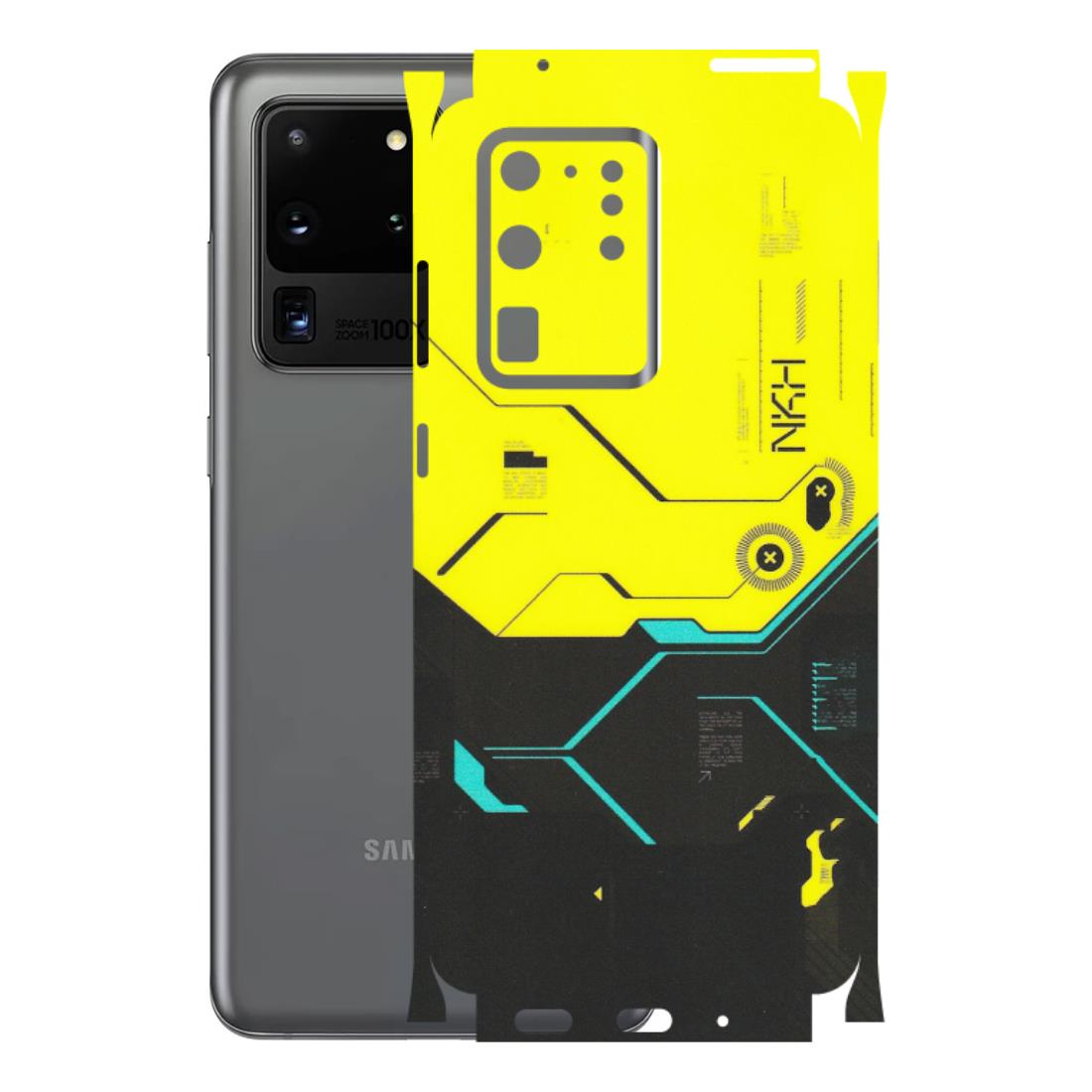 Samsung A/S Series Phone Skins (All Models) - Black Yellow Technica - Matte Finish (M-53) Samsung Galaxy S20 Ultra