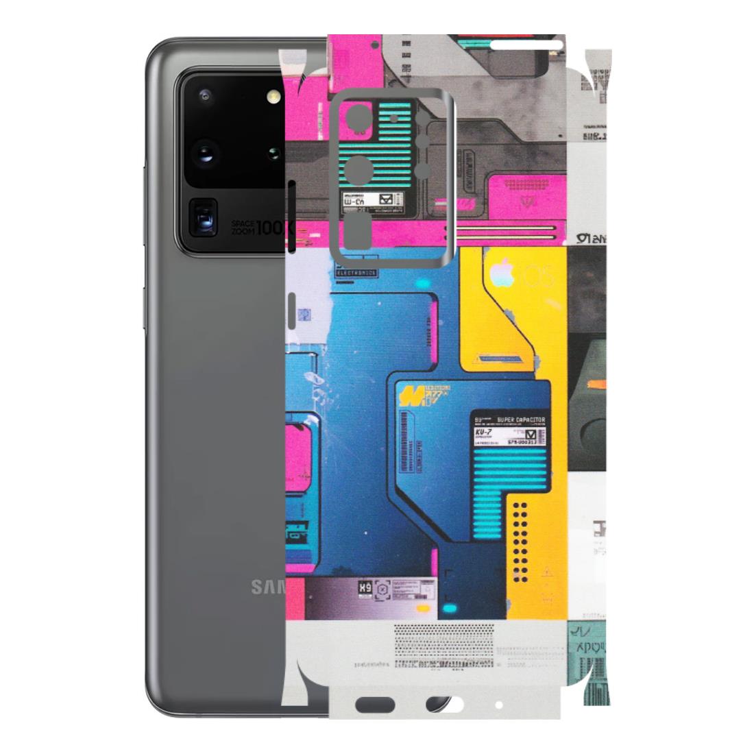 Samsung A/S Series Phone Skins (All Models) - Colourfull Motherboard Internals - Matte Finish (M-55) Samsung Galaxy S20 Ultra