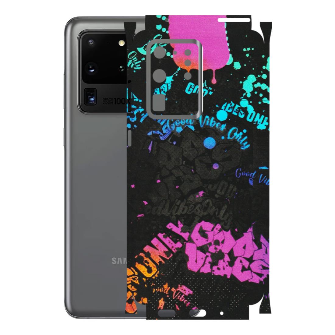 Samsung A/S Series Phone Skins (All Models) - Majestic Black Vibes - Matte Finish (M-62) Samsung Galaxy S20 Ultra