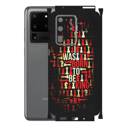 Samsung A/S Series Phone Skins (All Models) - Born To Be King - Matte Finish (M-73) Samsung Galaxy S20 Ultra