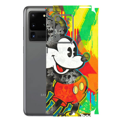 Samsung A/S Series Phone Skins (All Models) - Multiple Mickey With Colourful Texture - Matte Finish (M-84) Samsung Galaxy S20 Ultra