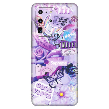 Samsung A/S Series Phone Skins (All Models) - Supreme Purple Magic - Matte Finish (M-88) Samsung Galaxy S20 Ultra