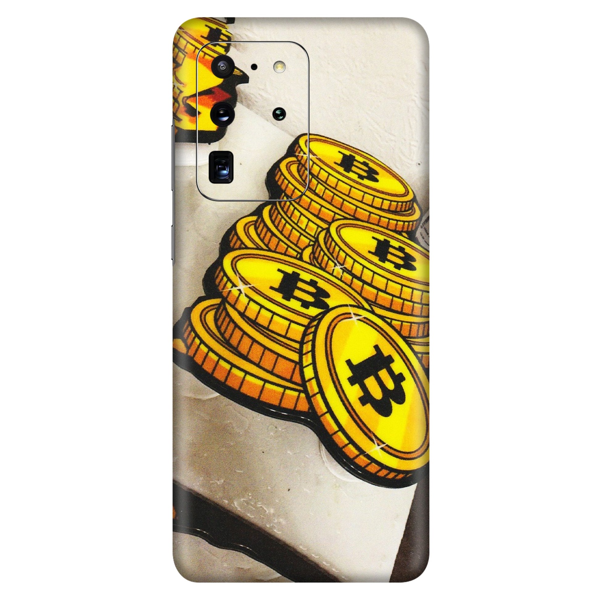 Samsung A/S Series Phone Skins (All Models) - Billionaire Bitcoin Collection - Matte Finish (M-92) Samsung Galaxy S20 Ultra
