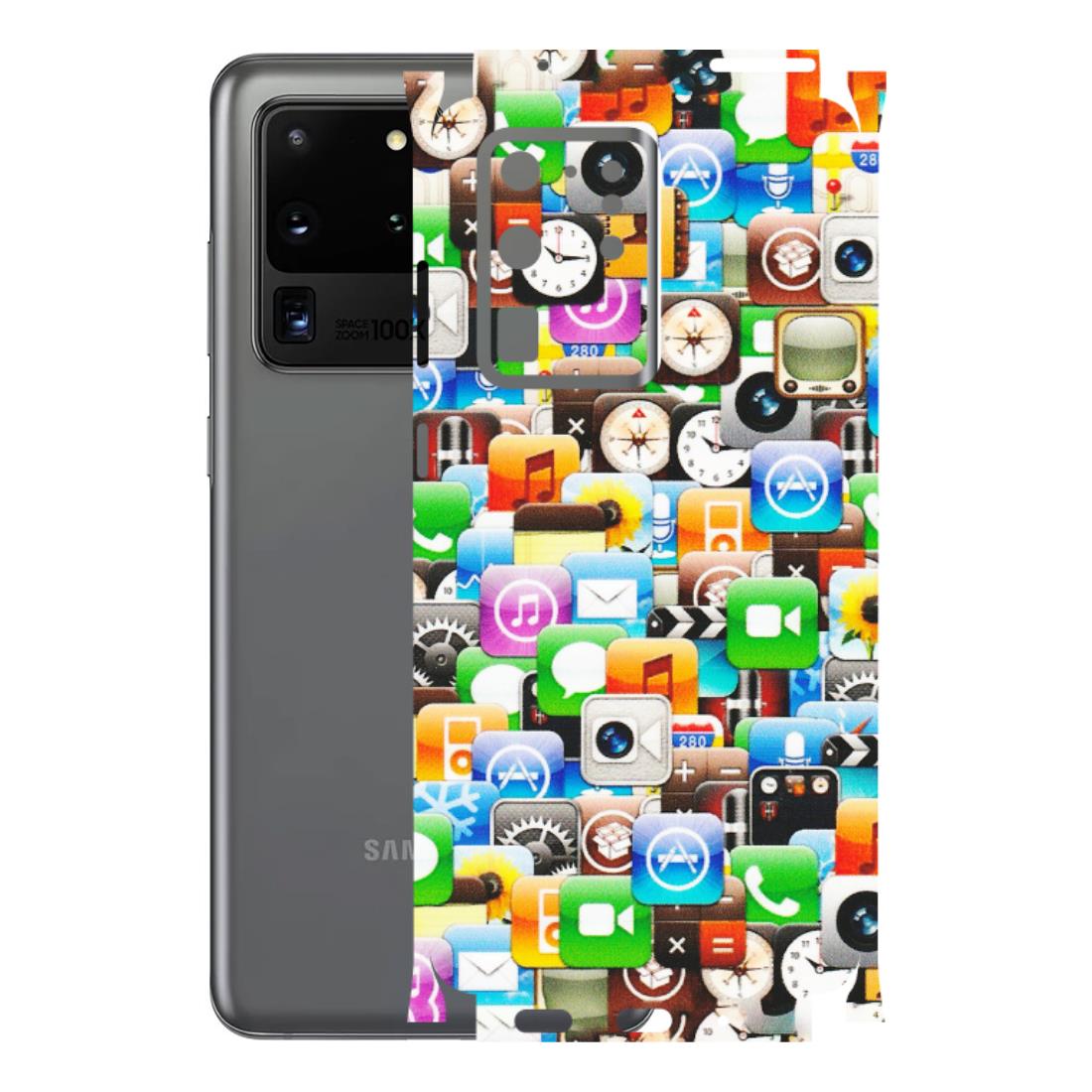 Samsung A/S Series Phone Skins (All Models) - All Apple Icons - Matte Finish (M-93) Samsung Galaxy S20 Ultra