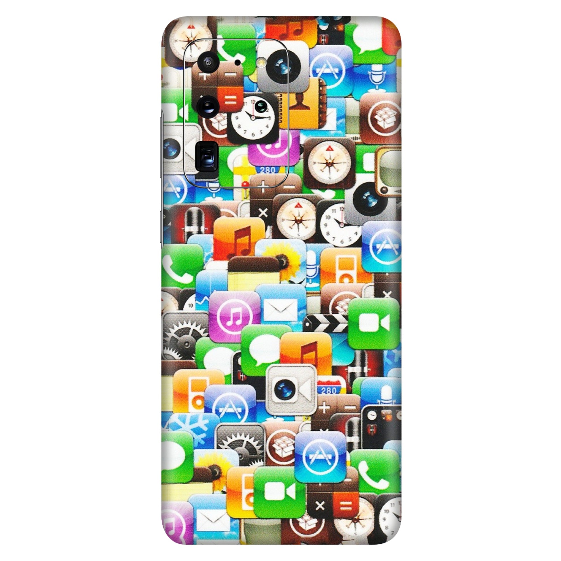 Samsung A/S Series Phone Skins (All Models) - All Apple Icons - Matte Finish (M-93) Samsung Galaxy S20 Ultra