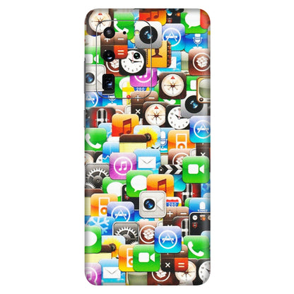 Samsung A/S Series Phone Skins (All Models) - All Apple Icons - Matte Finish (M-93) Samsung Galaxy S20 Ultra