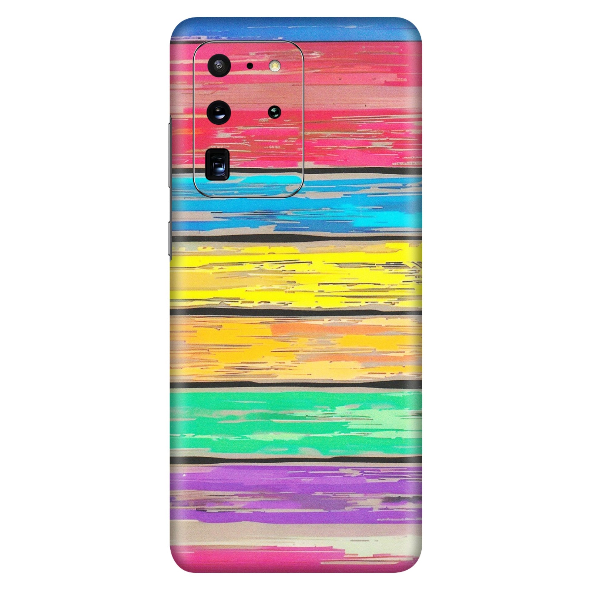 Samsung A/S Series Phone Skins (All Models) - Multi Colour Wooden Wall - Matte Finish (M-96) Samsung Galaxy S20 Ultra