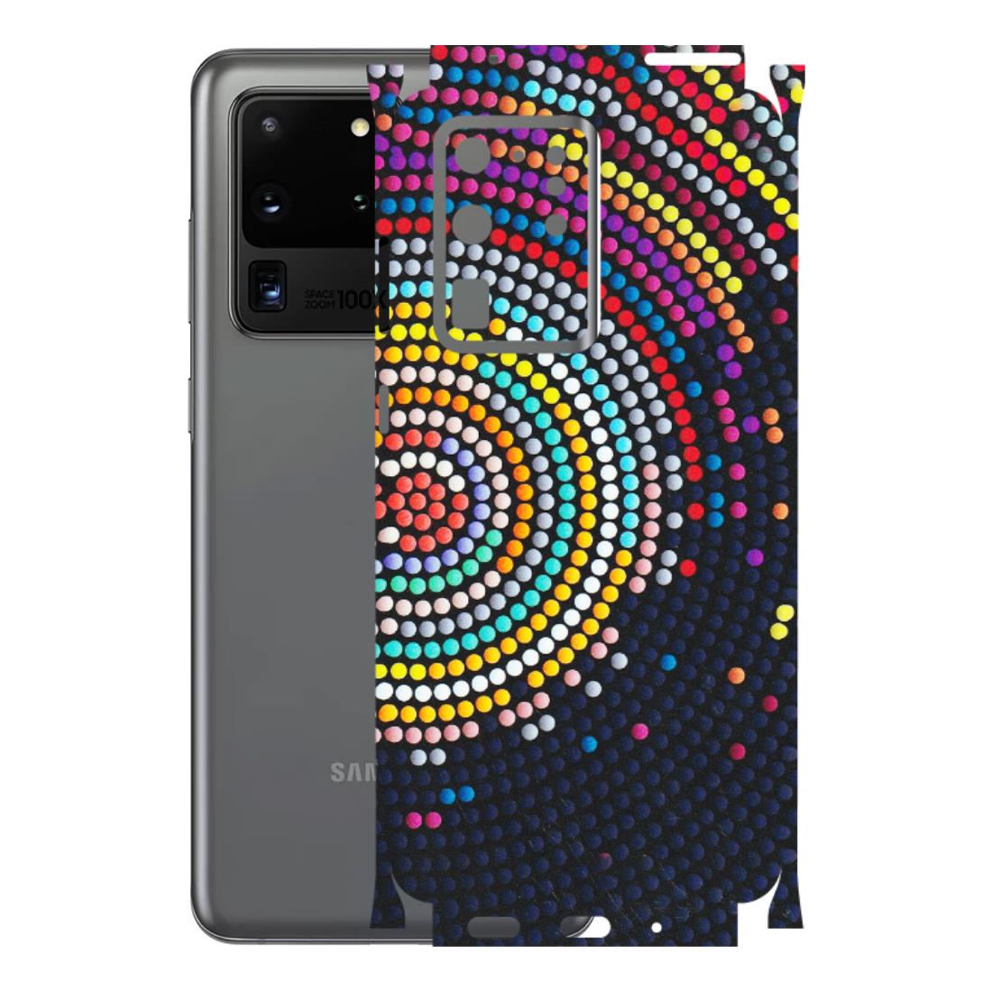 Samsung A/S Series Phone Skins (All Models) - Rainbow Dot Mandala - Matte Finish (M-97) Samsung Galaxy S20 Ultra