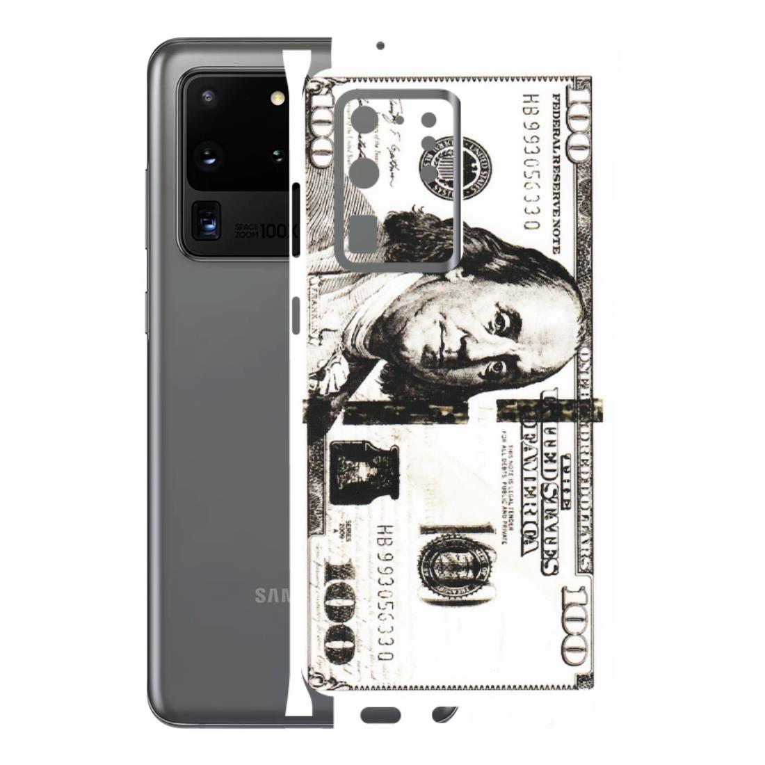 Samsung A/S Series Phone Skins (All Models) - 100 Dollar Currency - Transparent Finish (T-01) Samsung Galaxy S20 Ultra