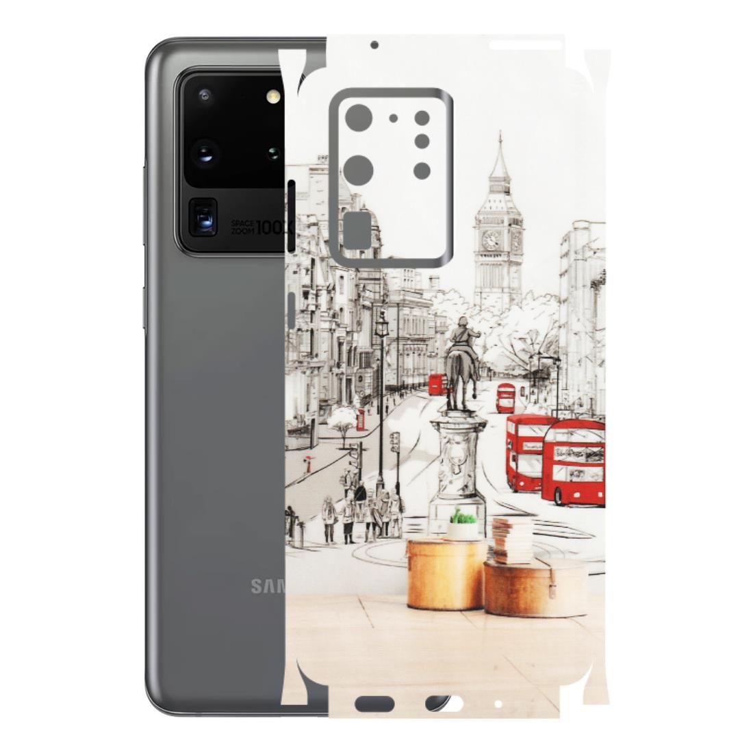 Samsung A/S Series Phone Skins (All Models) - London Street - Transparent Finish (T-02) Samsung Galaxy S20 Ultra