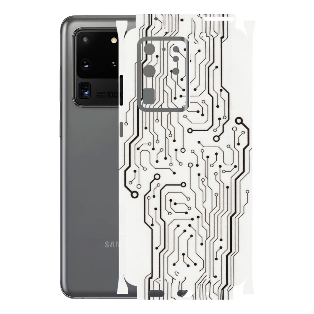 Samsung A/S Series Phone Skins (All Models) - Tech Circuits - Transparent Finish (T-03) Samsung Galaxy S20 Ultra