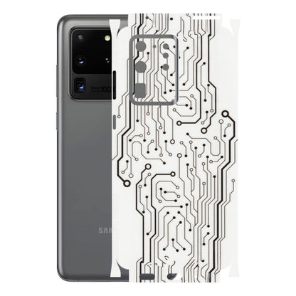 Samsung A/S Series Phone Skins (All Models) - Tech Circuits - Transparent Finish (T-03) Samsung Galaxy S20 Ultra