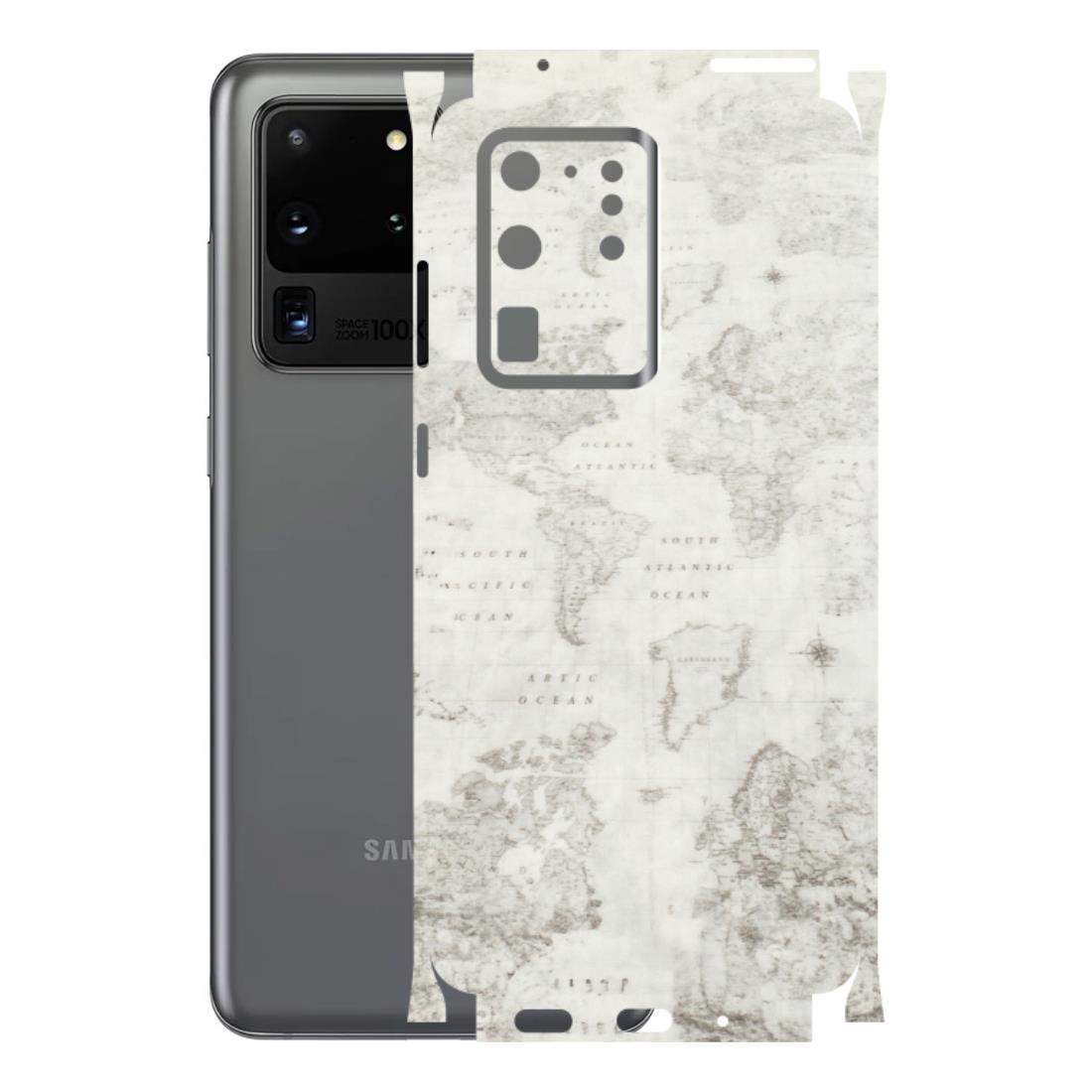 Samsung A/S Series Phone Skins (All Models) - World Travel Map - Transparent Finish (T-04) Samsung Galaxy S20 Ultra