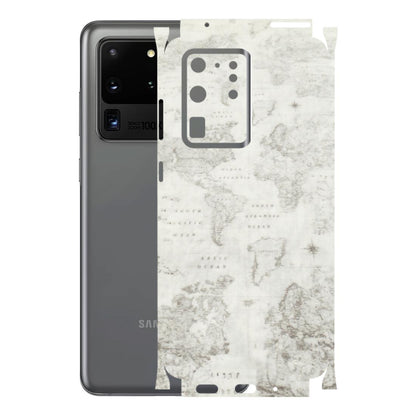 Samsung A/S Series Phone Skins (All Models) - World Travel Map - Transparent Finish (T-04) Samsung Galaxy S20 Ultra
