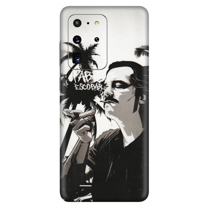 Samsung A/S Series Phone Skins (All Models) - Pab Escobar - Transparent Finish (T-05) Samsung Galaxy S20 Ultra