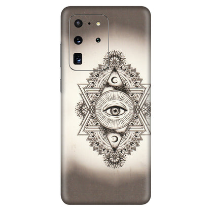 Samsung A/S Series Phone Skins (All Models) - Illuminati Great Eye - Transparent Finish (T-14) Samsung Galaxy S20 Ultra