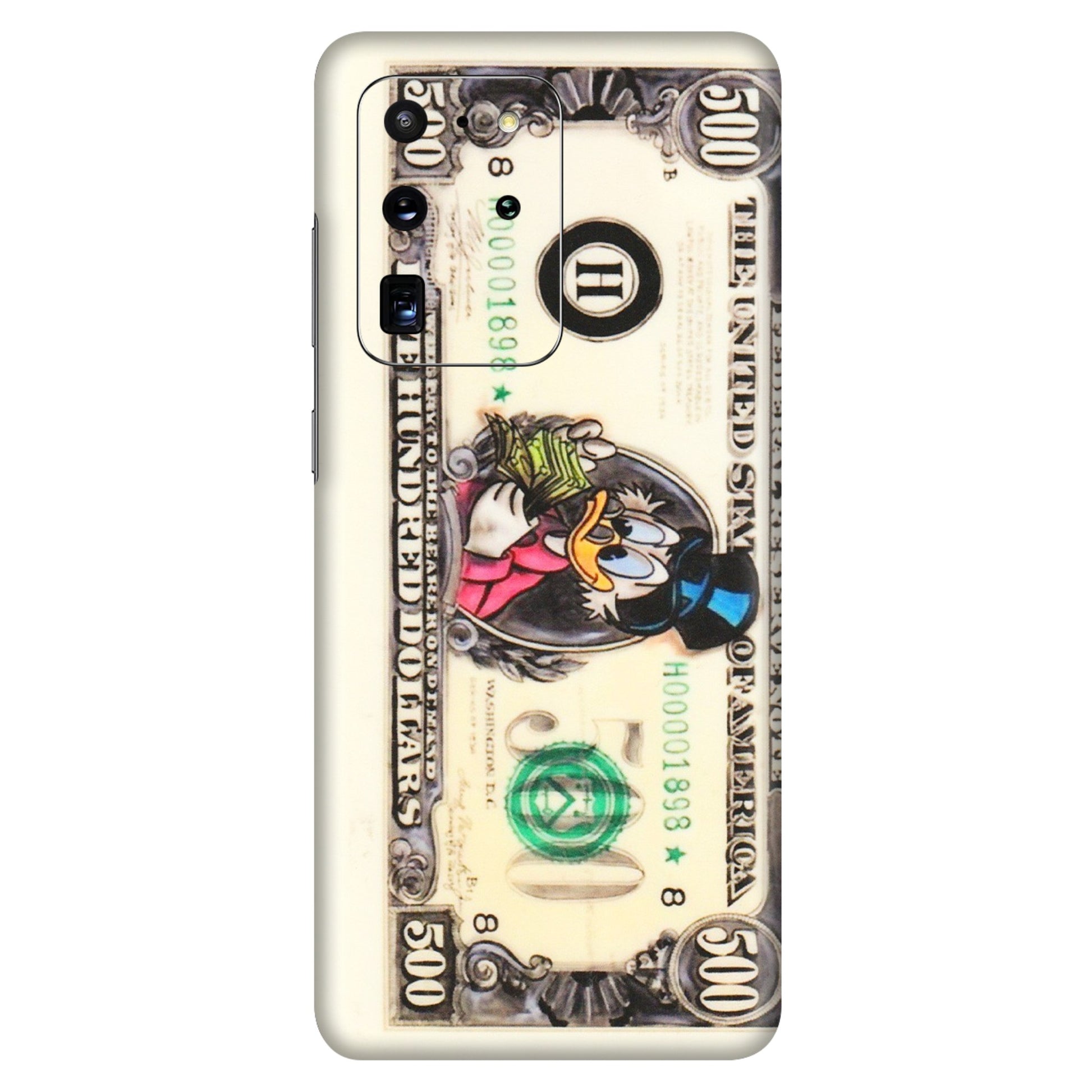 Samsung A/S Series Phone Skins (All Models) - Five Hundred Dollar Duck - Transparent Finish (T-15) Samsung Galaxy S20 Ultra