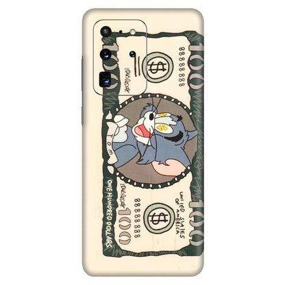 Samsung A/S Series Phone Skins (All Models) - One Hundred Dollar Tom - Transparent Finish (T-16) Samsung Galaxy S20 Ultra