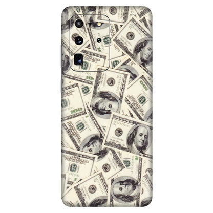 Samsung A/S Series Phone Skins (All Models) - Dollar Lover - Transparent Finish (T-17) Samsung Galaxy S20 Ultra