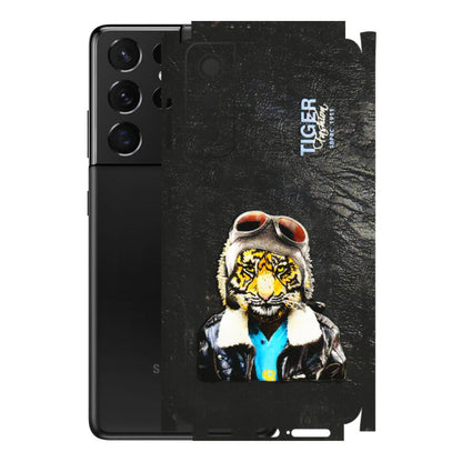 Samsung A/S Series Phone Skins (All Models) - Rider Tiger - 3D Embossed Finish (L-113) Samsung Galaxy S21 5G