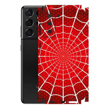 Samsung A/S Series Phone Skins (All Models) - Classic Spidey Web - 3D Embossed Finish (L-115) Samsung Galaxy S21 5G