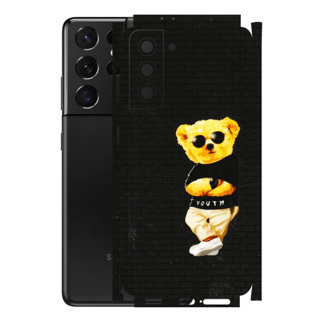 Samsung A/S Series Phone Skins (All Models) - Classy Teddy Bear - 3D Embossed Finish (L-116) Samsung Galaxy S21 5G