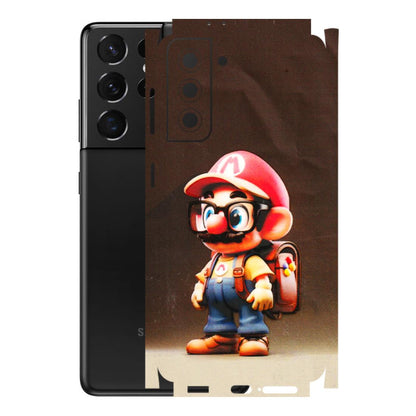 Samsung A/S Series Phone Skins (All Models) - Little Mario - 3D Embossed Finish (L-119) Samsung Galaxy S21 5G