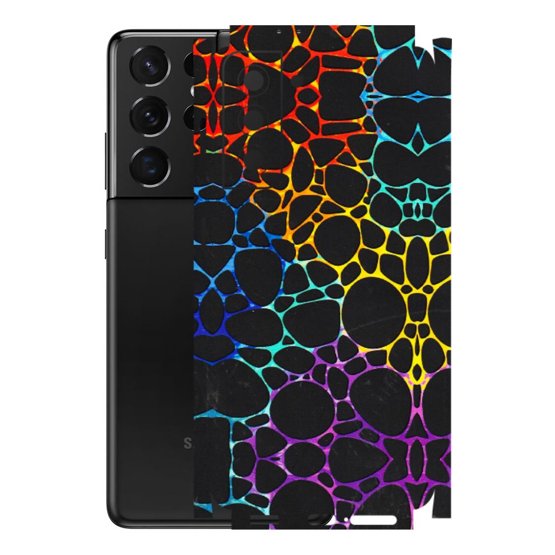 Samsung A/S Series Phone Skins (All Models) - Abstract Art MultiColour - 3D Embossed Finish (L-133) Samsung Galaxy S21 5G