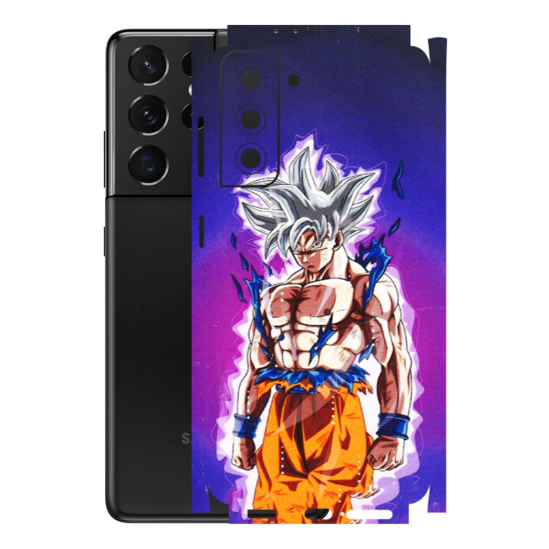 Samsung A/S Series Phone Skins (All Models) - Goku Purple Anime - 3D Embossed Finish (L-147) Samsung Galaxy S21 5G