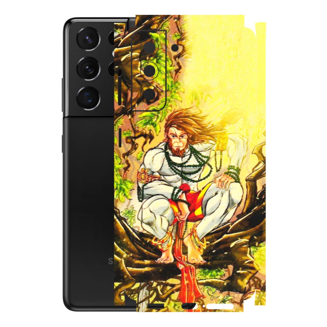 Samsung A/S Series Phone Skins (All Models) - Lord Hanuman - 3D Embossed Finish (L-152) Samsung Galaxy S21 5G