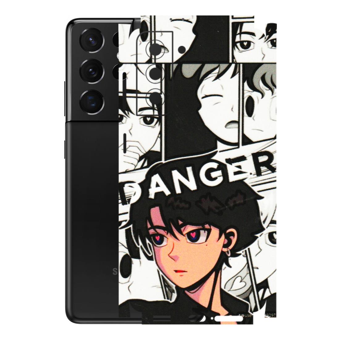 Samsung A/S Series Phone Skins (All Models) - Danger Anime - 3D Embossed Finish (L-155) Samsung Galaxy S21 5G
