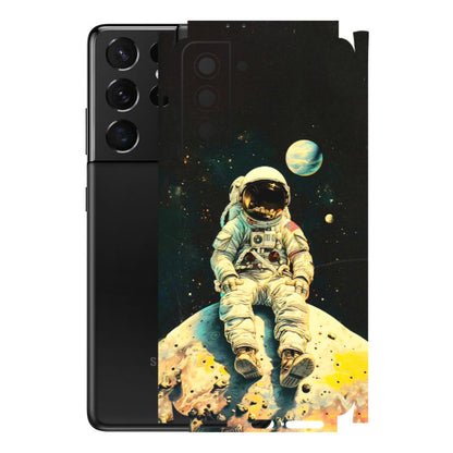 Samsung A/S Series Phone Skins (All Models) - Astronaut in Space - 3D Embossed Finish (L-16) Samsung Galaxy S21 5G