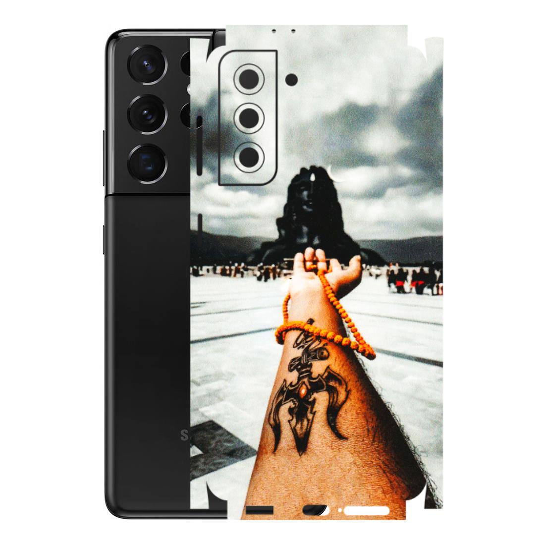 Samsung A/S Series Phone Skins (All Models) - Jai Adiyogi Mahakaal - 3D Embossed Finish (L-164) Samsung Galaxy S21 5G