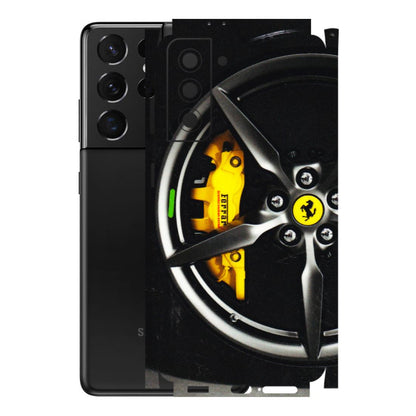 Samsung A/S Series Phone Skins (All Models) - Ferrari Wheel Alloy - 3D Embossed Finish (L-173) Samsung Galaxy S21 5G