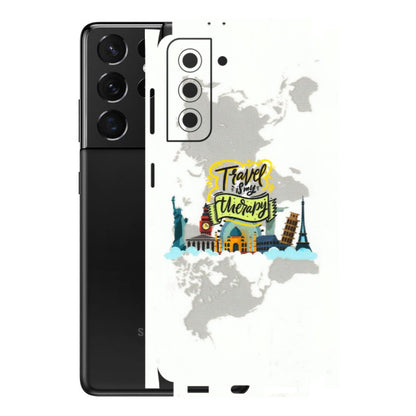 Samsung A/S Series Phone Skins (All Models) - Travel Therapy - 3D Embossed Finish (L-199) Samsung Galaxy S21 5G