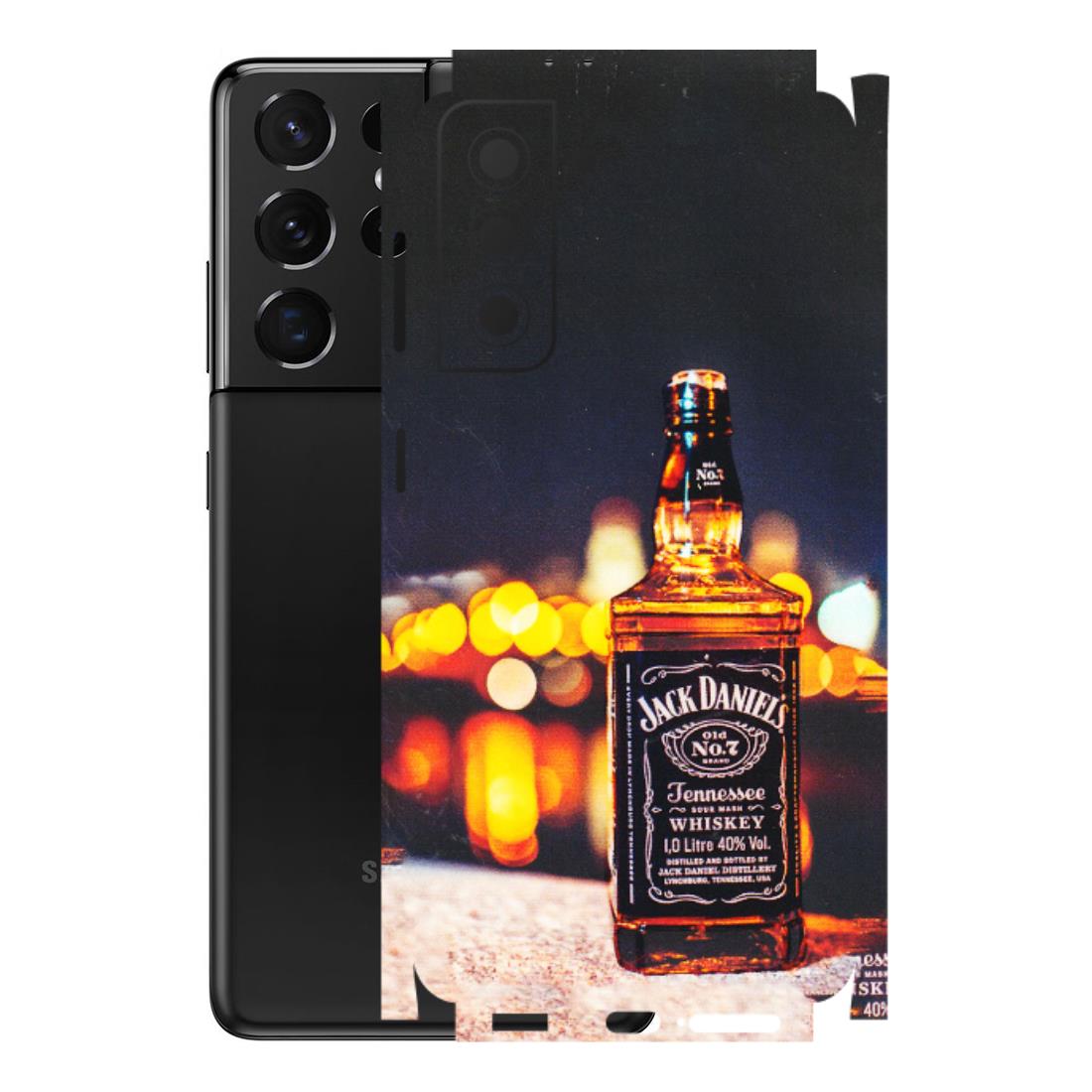 Samsung A/S Series Phone Skins (All Models) - JD Whiskey Bottle - 3D Embossed Finish (L-20) Samsung Galaxy S21 5G