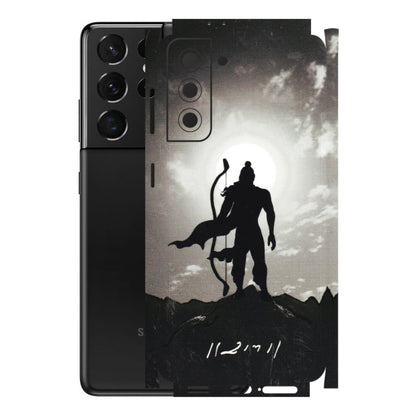 Samsung A/S Series Phone Skins (All Models) - Jai Siya Ram - 3D Embossed Finish (L-200) Samsung Galaxy S21 5G