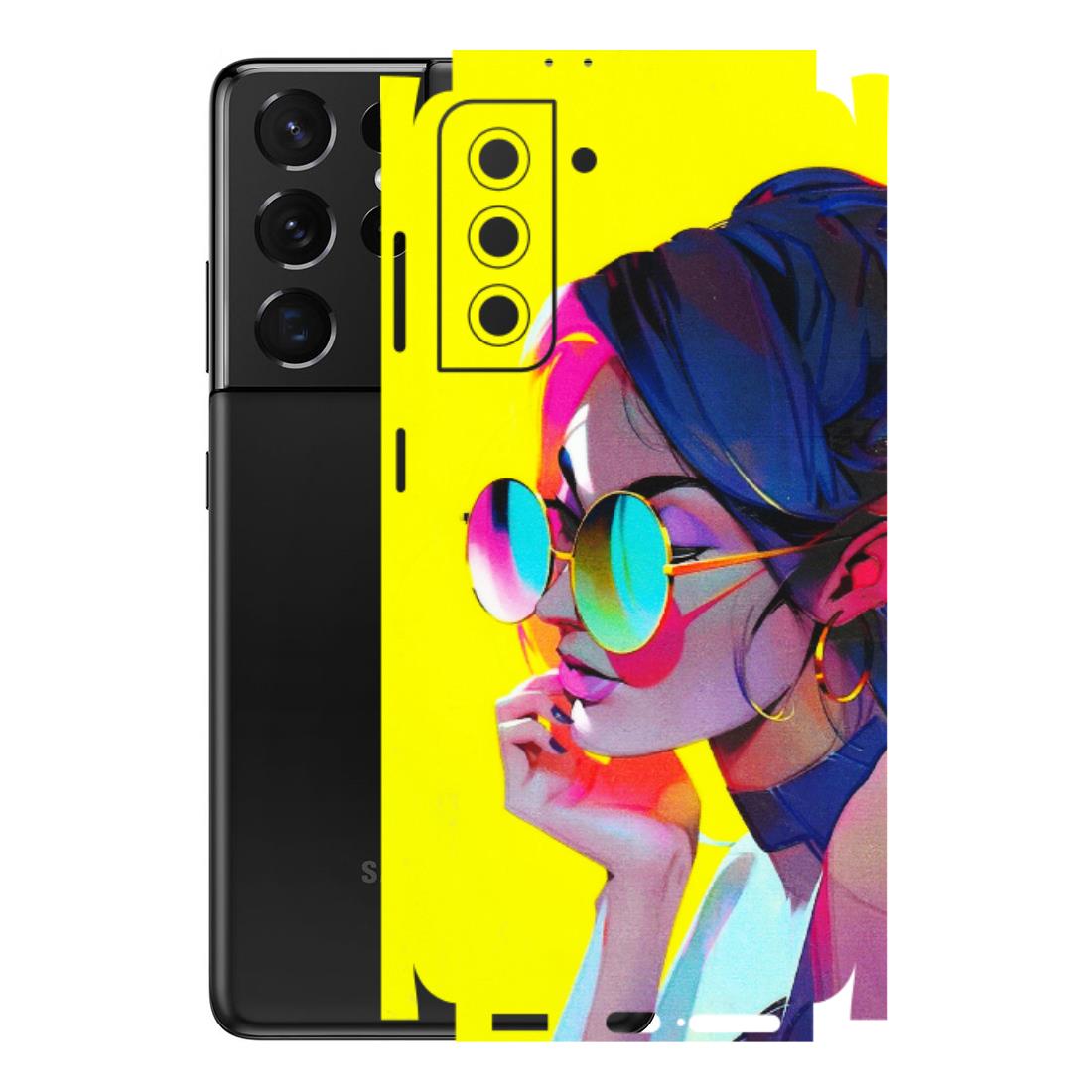 Samsung A/S Series Phone Skins (All Models) - Bold Stylish Girl - 3D Embossed Finish (L-222) Samsung Galaxy S21 5G