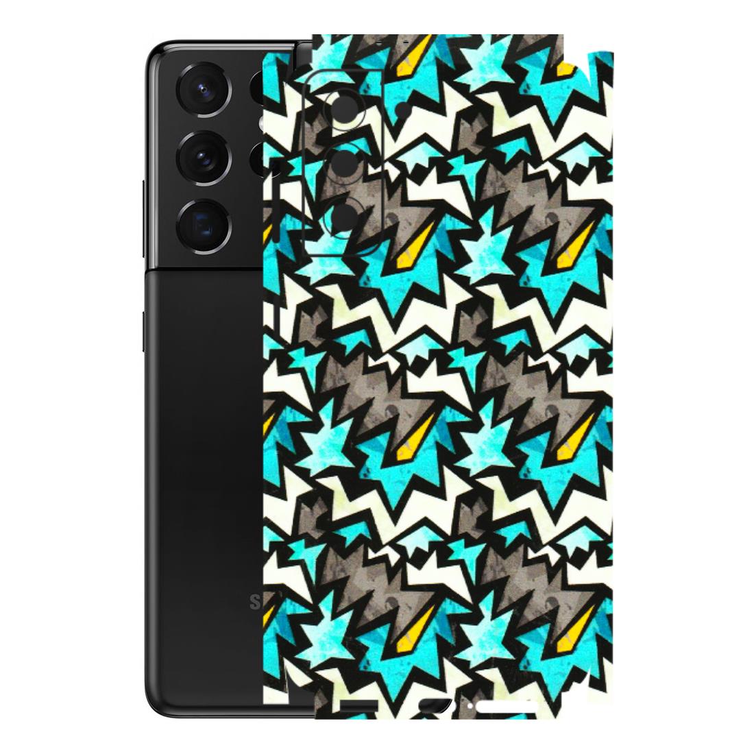 Samsung A/S Series Phone Skins (All Models) - Funky Zig Zag - 3D Embossed Finish (L-223) Samsung Galaxy S21 5G