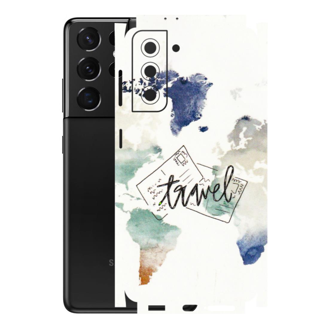 Samsung A/S Series Phone Skins (All Models) - Travel The World - 3D Embossed Finish (L-232) Samsung Galaxy S21 5G