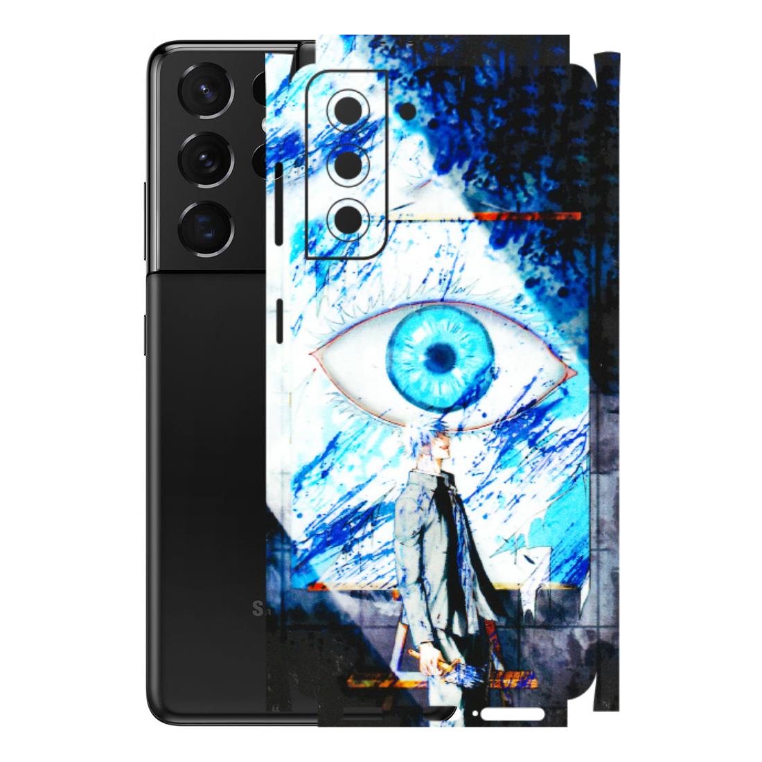 Samsung A/S Series Phone Skins (All Models) - Gojo Satoru evil eye - 3D Embossed Finish (L-239) Samsung Galaxy S21 5G
