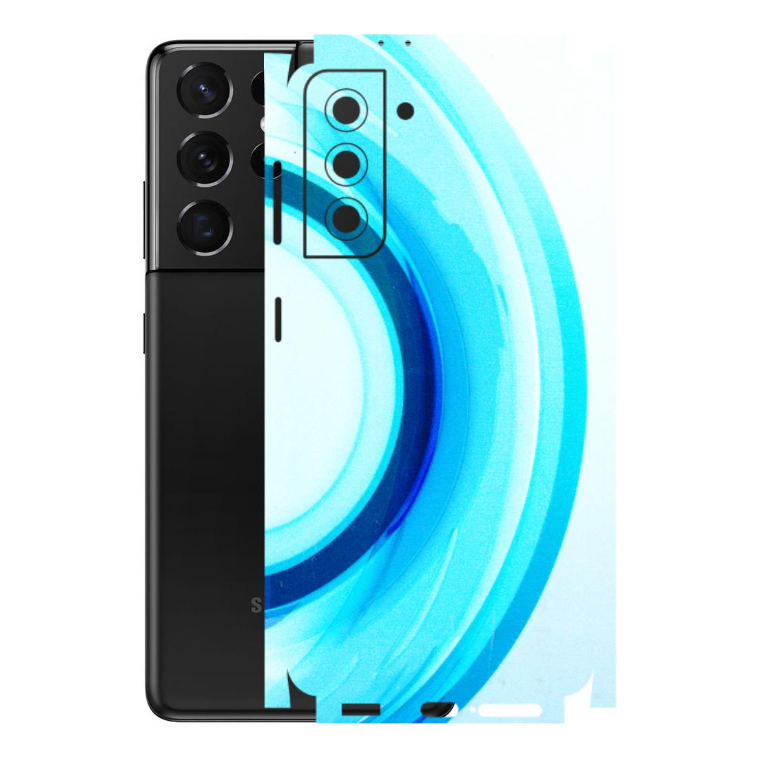Samsung A/S Series Phone Skins (All Models) - The Blue Curve - 3D Embossed Finish (L-244) Samsung Galaxy S21 5G