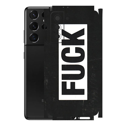Samsung A/S Series Phone Skins (All Models) - The F Word - 3D Embossed Finish (L-255) Samsung Galaxy S21 5G