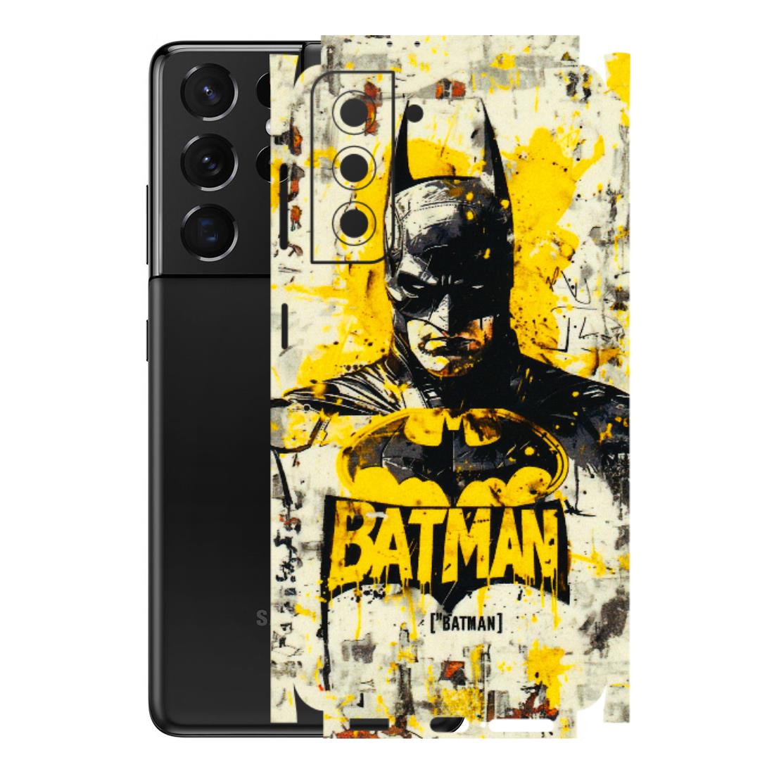 Samsung A/S Series Phone Skins (All Models) - Batman Yellow BT - 3D Embossed Finish (L-304) Samsung Galaxy S21 5G